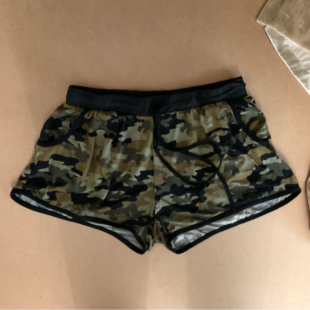 Eye Candy Sleep Shorts Camo Print Juniors Large